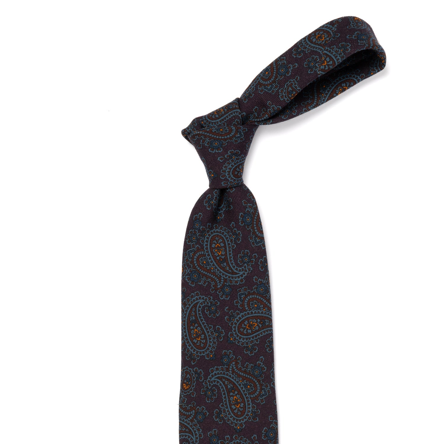 CA Archivio Storico: Tie "Cachemire Turco" made of pure Wool - hand-rolled
